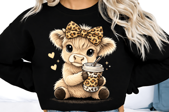 Bringing Cozy Charm to Your Designs with a Fluffy Cow PNG