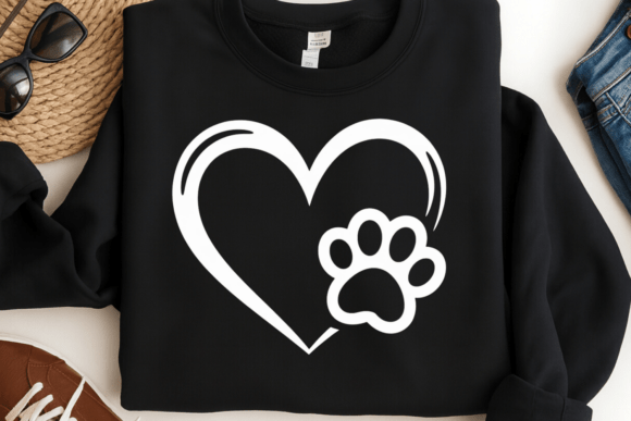Heart Paw Print PNG: Simple Design, Big Impact for Pet Brands