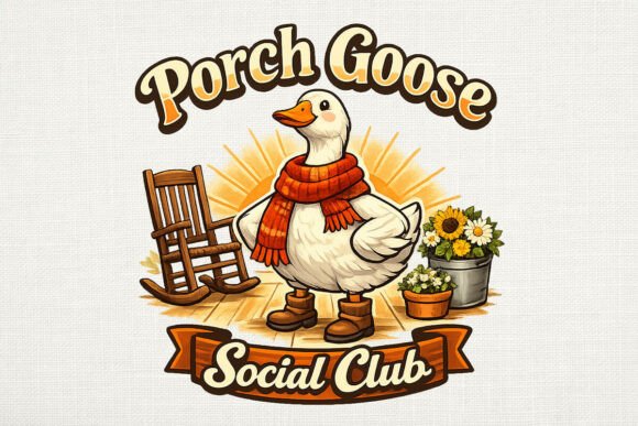 Porch Goose Social Club PNG: Farmhouse Charm Meets Viral Meme Culture