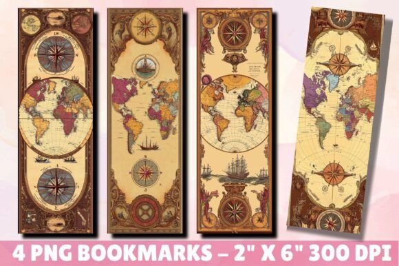 World Map Bookmark: Geography for Modern Design